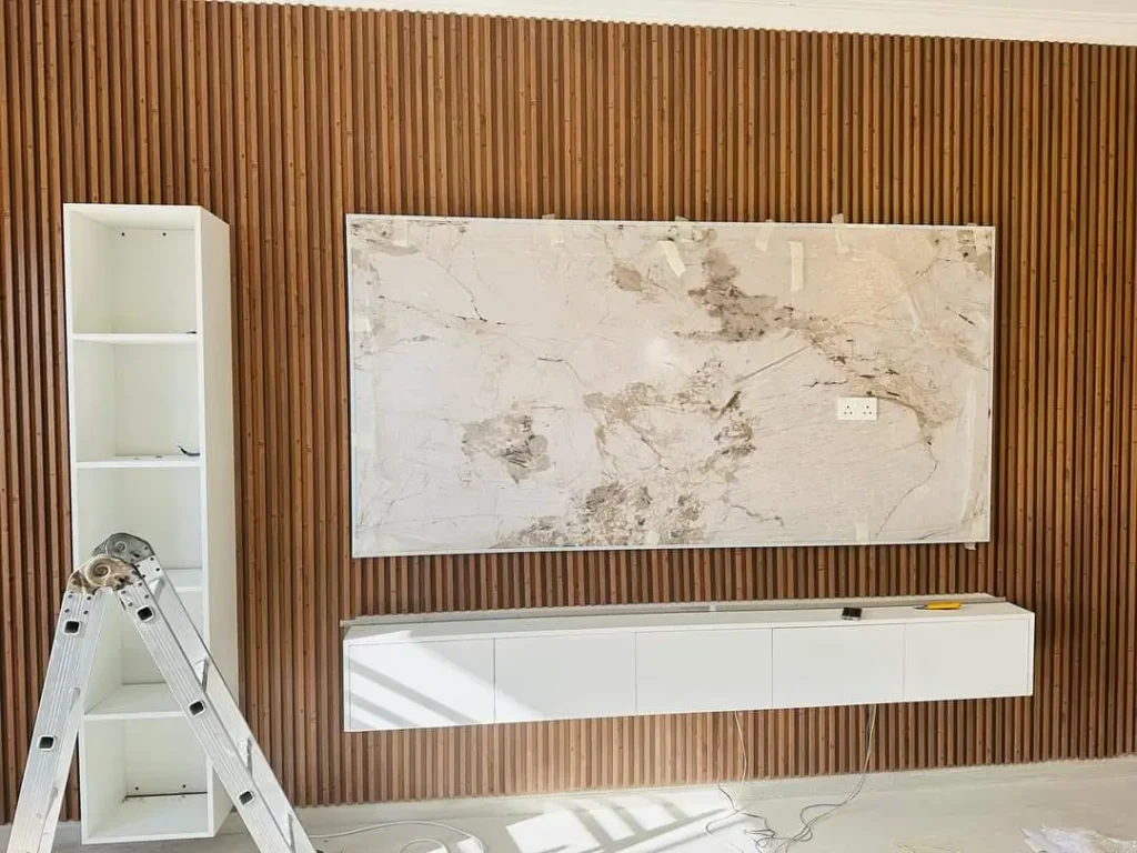 Media wall villa 18Damac Hills